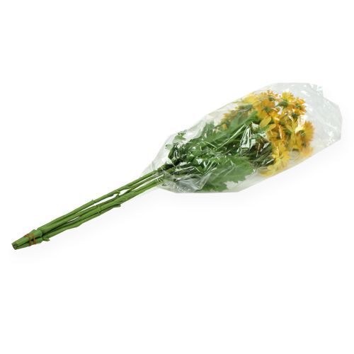 Floristik24 Koristeellinen haara päivänkakkara keltainen 43cm 4kpl