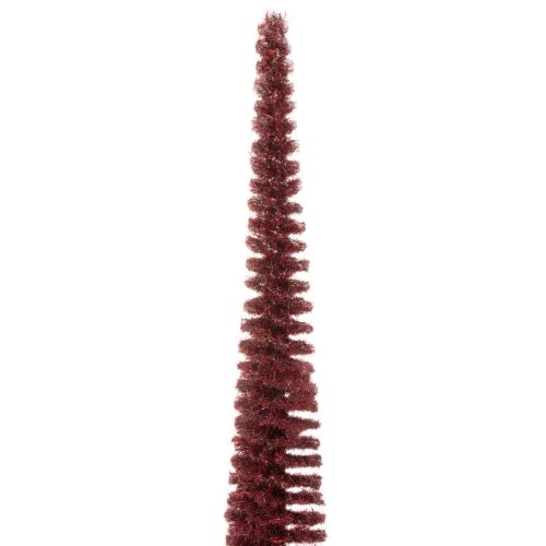 Koristeellinen joulukuusi, kapea puuhahmo puisella jalustalla, 60 cm | Floristik24.fi