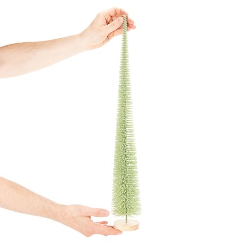 Keinotekoinen joulukuusi, koristeellinen puujalustalla, 60 cm | Floristik24.fi