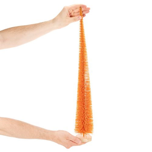 Keinotekoinen joulukuusenkoriste puisella jalustalla, 60 cm | Floristik24.fi