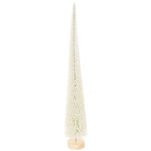 Koristeellinen joulukuusi puisella jalustalla talvikoristeeseen, 40 cm, 3 kpl