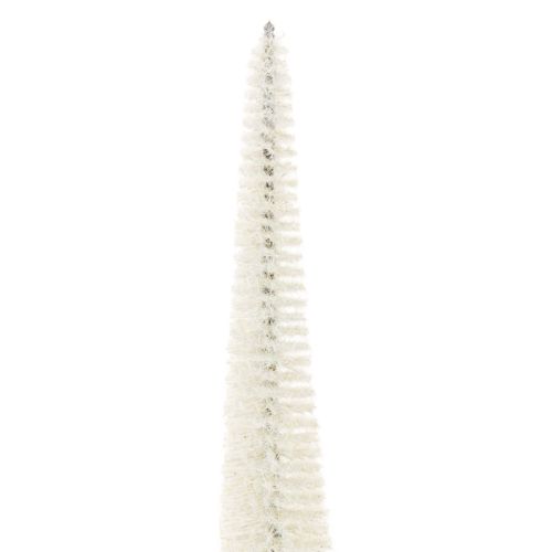 Koristeellinen joulukuusi puisella jalustalla talvikoristeeseen, 40 cm, 3 kpl | Floristik24.fi