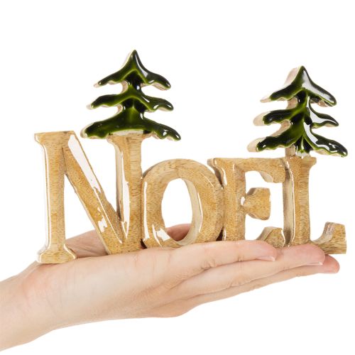 Joulukoriste Noel-teline kahdella kuusella 18cm | Floristik24.fi