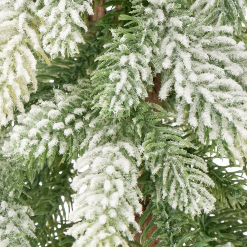 Keinotekoinen kuusi lumikoristeilla, talvi ja joulu, 95 cm | Floristik24.fi