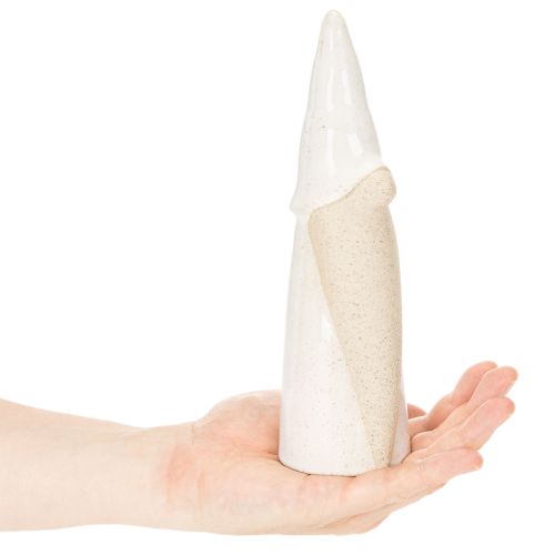 Koristeellinen tonttuhahmo seisovaan käyttöön, joulukoriste, keraaminen, 22 cm | Floristik24.fi