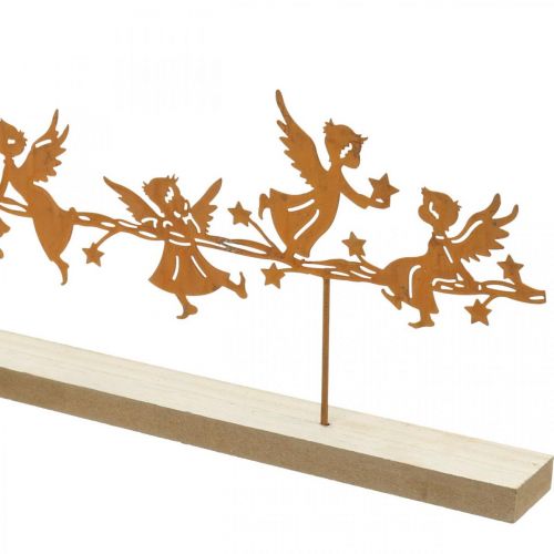 kohteita Pöydän koriste Jouluenkeli Metalli Stand-up Rust 50×17cm