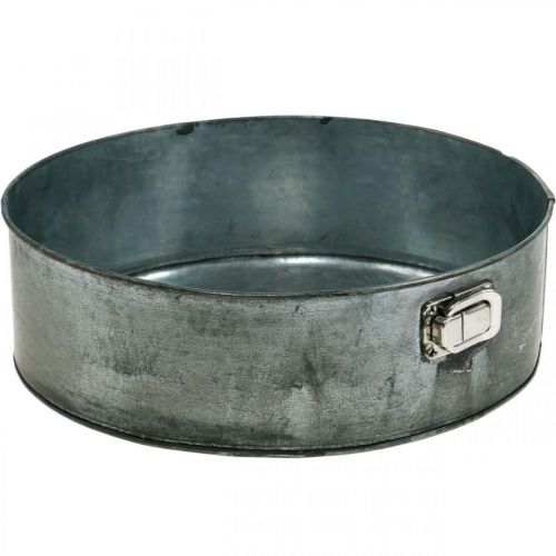 Istutuskone, koristeellinen uunipannu, jousivuoka istutukseen, metallikoristeet Ø24cm K7,5cm