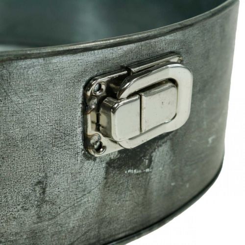 Floristik24 Istutuskone, koristeellinen uunipannu, jousivuoka istutukseen, metallikoristeet Ø24cm K7,5cm