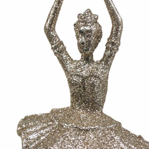 kohteita Joulukuusikoristeet ballerina samppanja glitter 18cm 6kpl