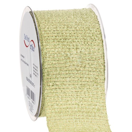 Koristeellinen nauha glitterillä, leveä nauha lahjapaketointiin, 55 mm leveä, 15 m pitkä