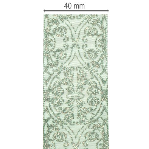 Lahjanauha klassisella kuviolla rusetteihin ja koristeluun, 40 mm x 15 m | Floristik24.fi
