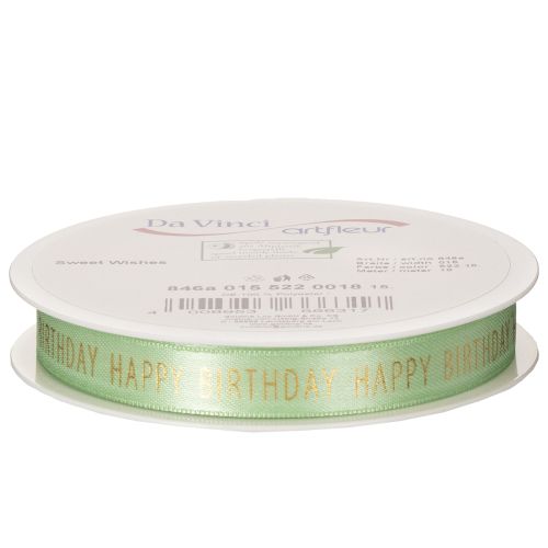 kohteita Hyvää syntymäpäivää -nauha koristeelliseen lahjapakkaukseen, 18 m