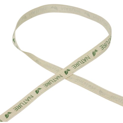 Lahjanauha deco nauha puuvilla kerma 15mm 20m