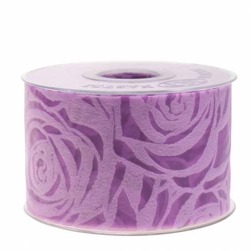Floristik24 Deco nauharuusut leveät violetit 63mm 20m
