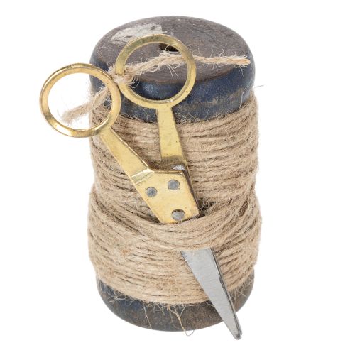 kohteita Juuttinauharulla saksilla Ø5cm K8cm 2kpl
