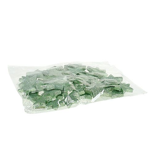 Floristik24 Käsityötähdet mintunvihreä 4-5cm 40kpl
