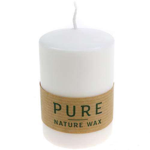 kohteita PURE Nature Safe Candle pilari kynttilän steariini, rypsivaha 90/60mm valkoinen 1 kpl