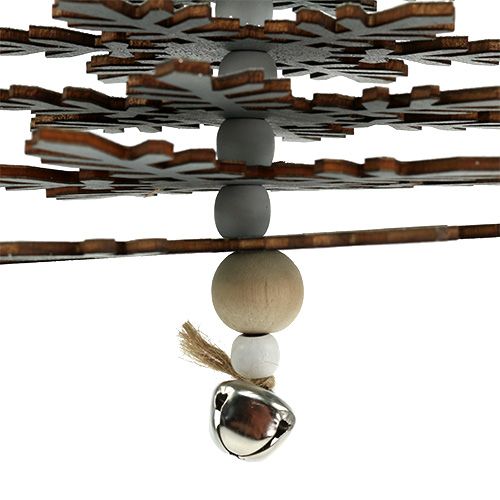 Floristik24 Puu ripustettava hopea kellolla 40cm