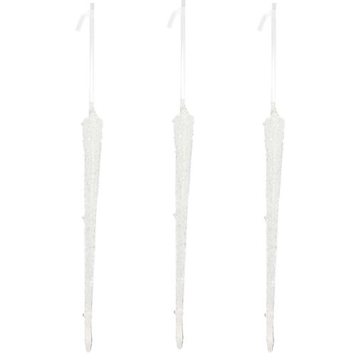 kohteita Joulukuusenkoristeet, jääpuikot, lasikoristeet ripustettavaksi, 19 cm, 3 kpl