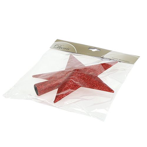 kohteita Puun latva punainen kiillellä Ø2,2cm 19,5cm x 20cm