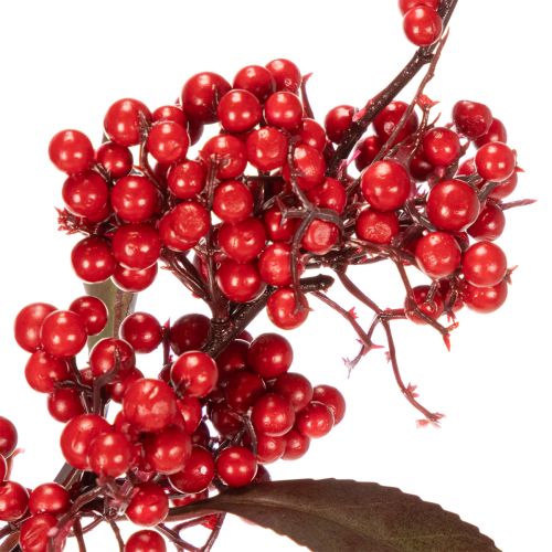 Tekooksa punaisilla marjoilla ja lehdillä, 96 cm | Floristik24.fi