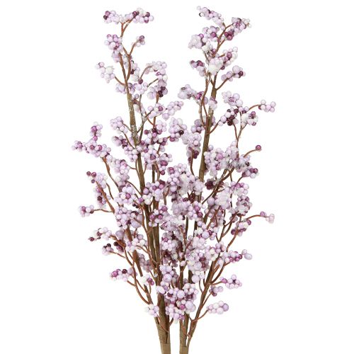 Marjanoksa Joulunoksa purppura valkoinen huura L60cm 2 kpl