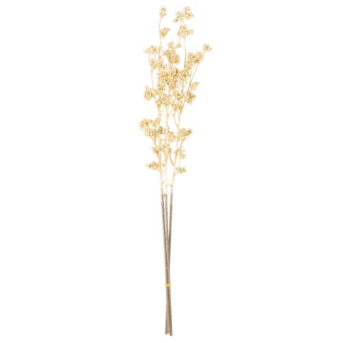 Keinotekoinen marjaoksakoriste, kulta, 70 cm, 3 kpl | Floristik24.fi