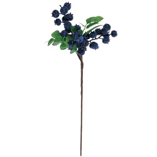 kohteita Koristeellinen oksa mustikka keinotekoinen marjaoksa koriste 32cm