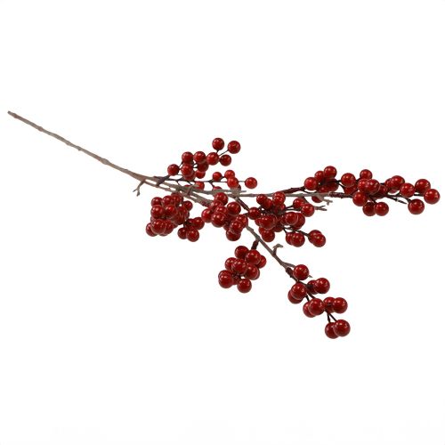 kohteita Keinotekoinen marjan oksa punainen, koristeoksa 68cm