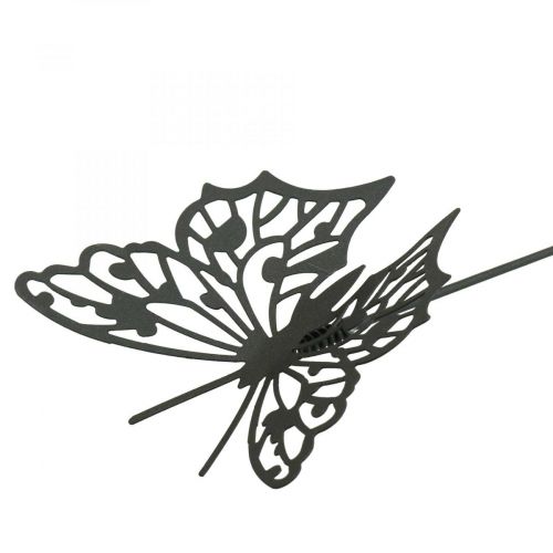 kohteita Kukkatulppa metallinen perhonen musta 10,5×8/44cm 3kpl