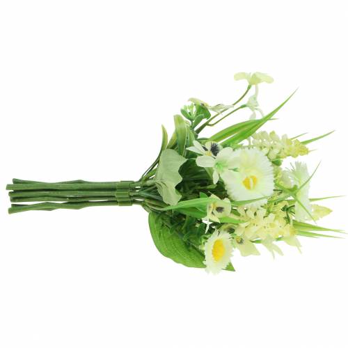 Floristik24 Kevätkimppu kellulla ja hyasintilla keinovalkoinen, keltainen 25cm