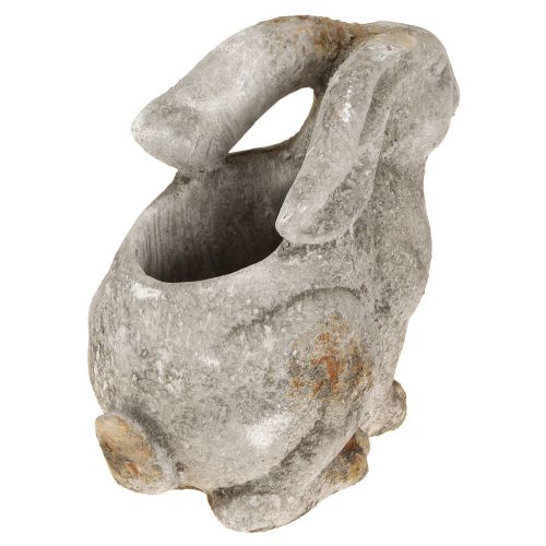 kohteita Betoninen koristeellinen kanin kukkaruukku pääsiäisen antiikkiharmaa H27cm