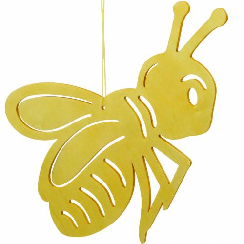 kohteita Puinen hahmo mehiläinen, kevätkoriste, hunajamehiläinen ripustettavaksi, koristehyönteinen 6kpl.