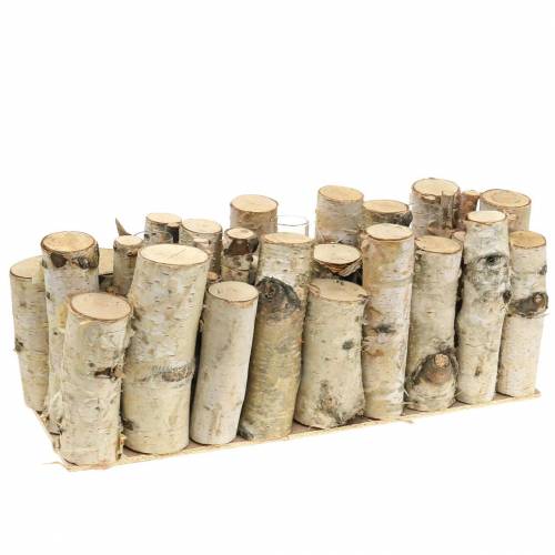 Floristik24 Koivupurkki koeputkilla luonnollinen 32cm