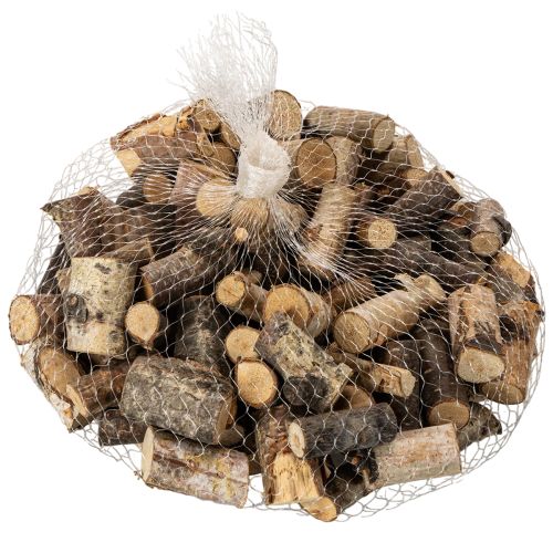 Koristeellisia koivupuupaloja kuorella askarteluun, 3 cm, 300 g | Floristik24.fi