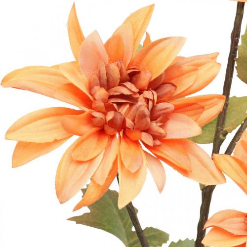 Floristik24 Koriste Kukka Dahlia, Syksyn Koriste, Silkkikukka Oranssi 55cm Ø9/11cm