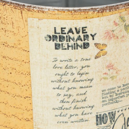 kohteita Metallipurkki koristepurkki aprikoosi metallinen kukkaruukku Ø11cm K10.5cm