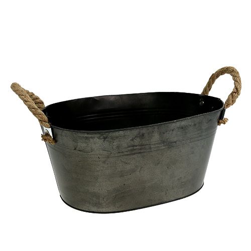 Peltikulho antiikki soikea 31 x 20cm K15cm 2kpl