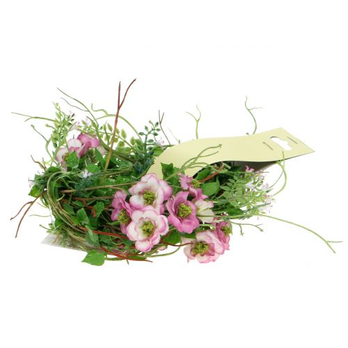 Floristik24 Kukkaseppele pinkki 180cm