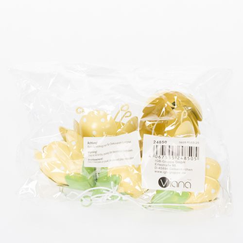 kohteita Metalliset riippuvat kukat romanttiseen sisä- ja ulkokoristeeseen, 6 cm, 6 kpl