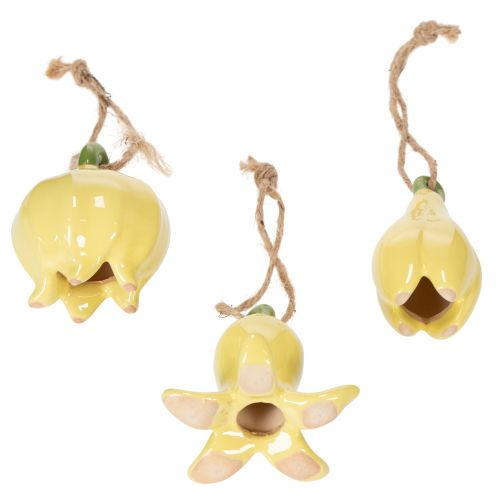 kohteita Keraamiset kukkariipukset, iloinen muotoilu, kukkakuvio, kevätkoriste, 9 cm, 6 kpl