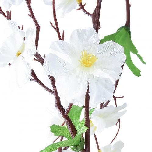 kohteita Kukkaseppele tekokukkaseppele valkoiset kukat 160cm