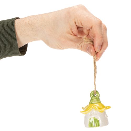 kohteita Ripustettava koriste kukka keraaminen keijutalo koristeeksi ripustettavaksi 6cm 6kpl