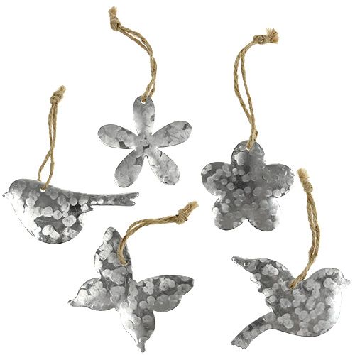 Kukka lintu perhonen metalli 5,5 cm - 7,5 cm 15 kpl | Floristik24.fi