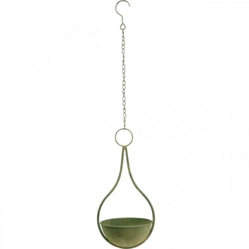 kohteita Kukkakori, riippukori, metallikoristelupuutarha Ø16cm H38cm