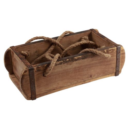 kohteita Riippukori puinen tiilen muotoinen puinen upcycling 31,5×15×10cm