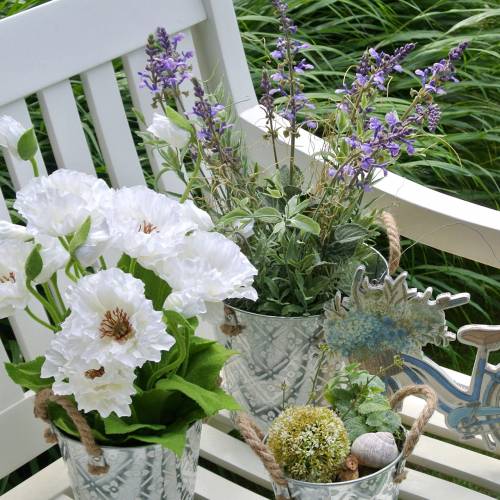 kohteita Kukkakoriste laventeli keinotekoisten kasvien ruukussa