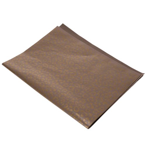 Kukallinen silkkileopardikuosi ruskea märkälujuus 50x75cm 20kpl