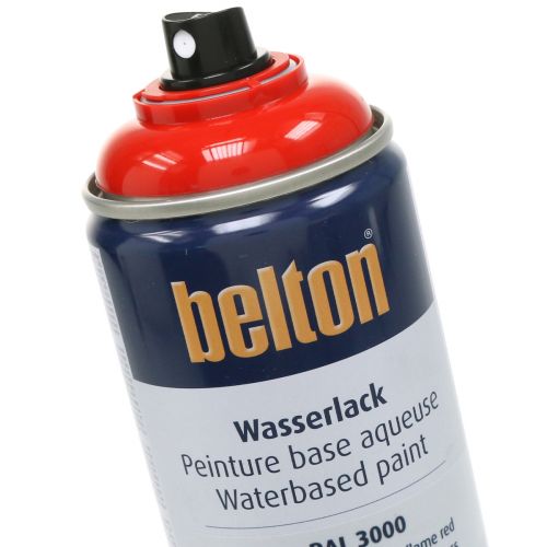 Belton vapaa vesiohenteinen maali punainen kiiltävä väri spray tulipunainen 400ml
