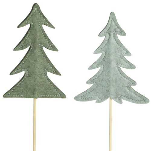 kohteita Kukkatulppa huopakoristelu vihreä joulukuusi 11x3,5cm 6 kpl